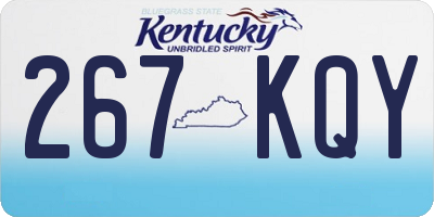 KY license plate 267KQY