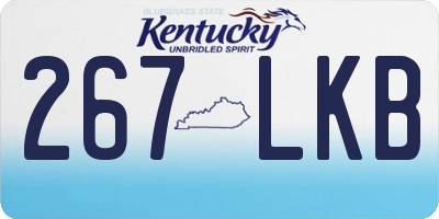KY license plate 267LKB