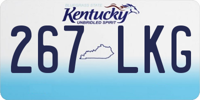 KY license plate 267LKG