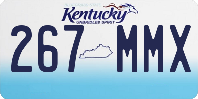 KY license plate 267MMX