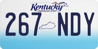 KY license plate 267NDY