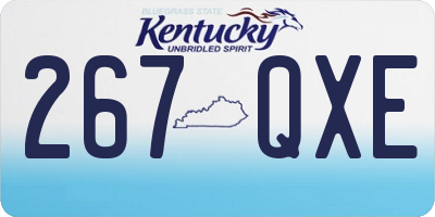 KY license plate 267QXE