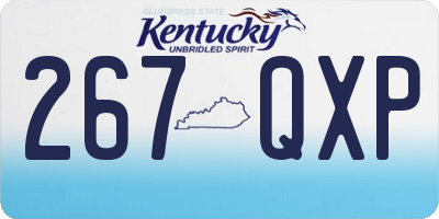 KY license plate 267QXP