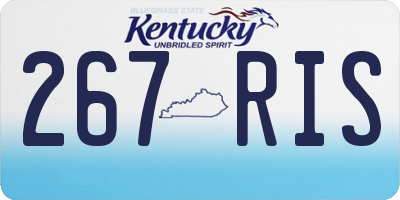 KY license plate 267RIS