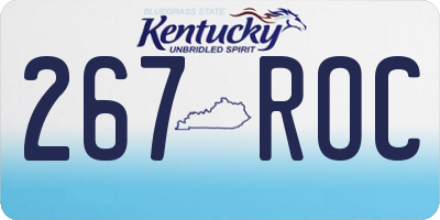 KY license plate 267ROC