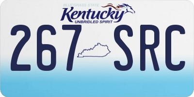 KY license plate 267SRC