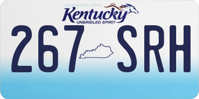 KY license plate 267SRH