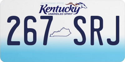 KY license plate 267SRJ