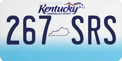 KY license plate 267SRS