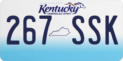 KY license plate 267SSK