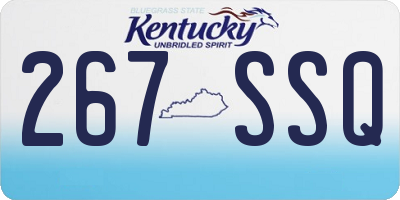KY license plate 267SSQ