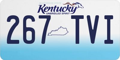 KY license plate 267TVI