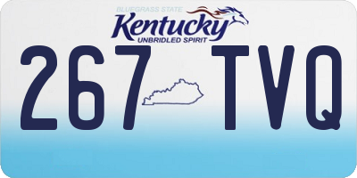 KY license plate 267TVQ