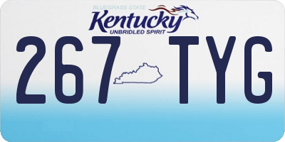 KY license plate 267TYG