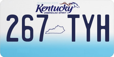 KY license plate 267TYH