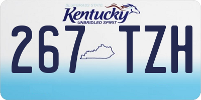 KY license plate 267TZH