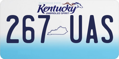 KY license plate 267UAS