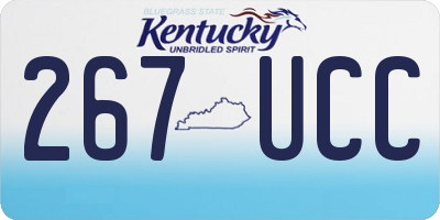 KY license plate 267UCC