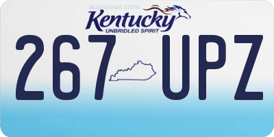 KY license plate 267UPZ