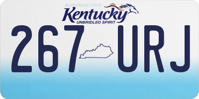 KY license plate 267URJ