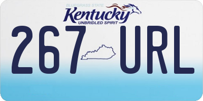 KY license plate 267URL