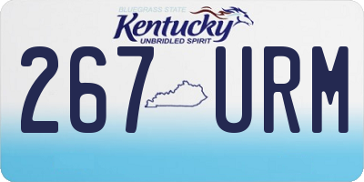 KY license plate 267URM