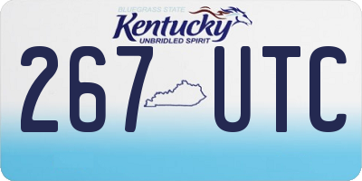 KY license plate 267UTC