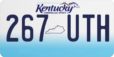 KY license plate 267UTH