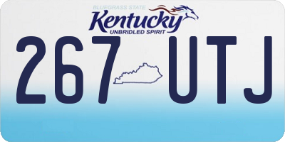 KY license plate 267UTJ