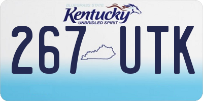 KY license plate 267UTK