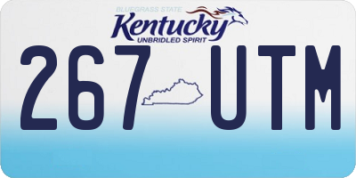 KY license plate 267UTM