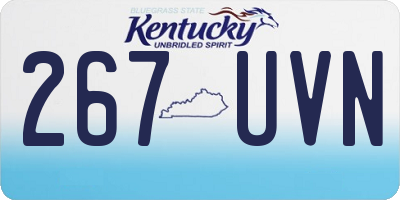 KY license plate 267UVN