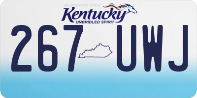 KY license plate 267UWJ