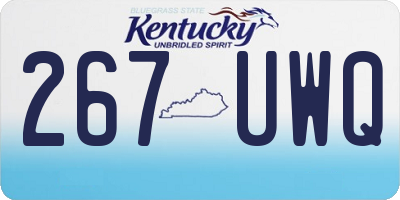 KY license plate 267UWQ