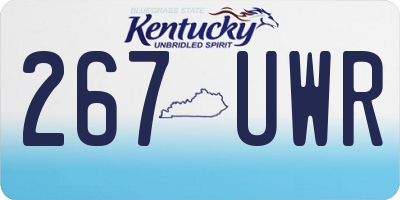 KY license plate 267UWR