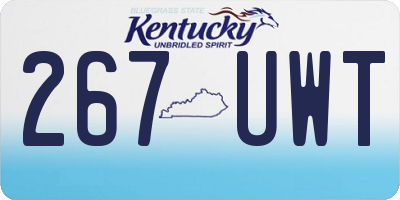 KY license plate 267UWT