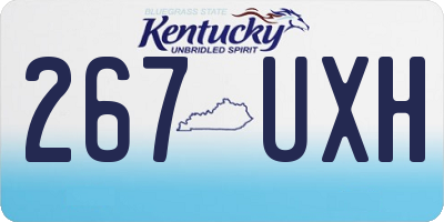 KY license plate 267UXH