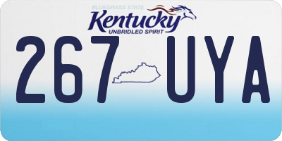 KY license plate 267UYA