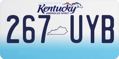 KY license plate 267UYB