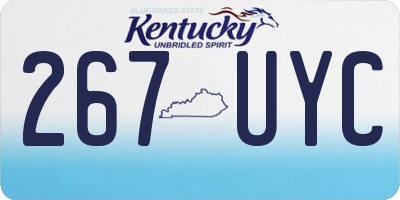 KY license plate 267UYC