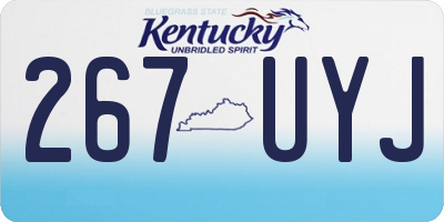 KY license plate 267UYJ