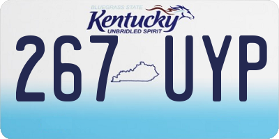KY license plate 267UYP