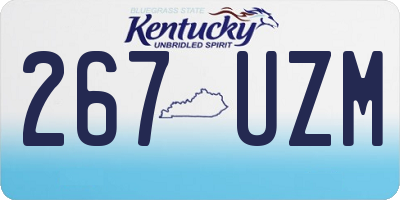 KY license plate 267UZM