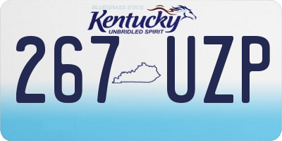 KY license plate 267UZP