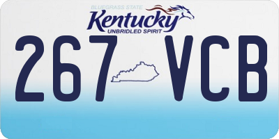KY license plate 267VCB