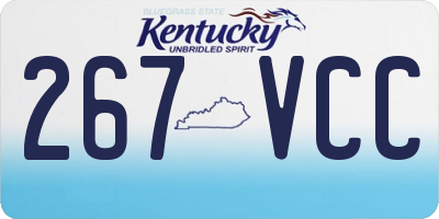 KY license plate 267VCC