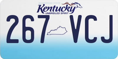 KY license plate 267VCJ