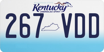 KY license plate 267VDD
