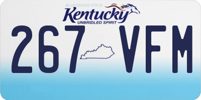KY license plate 267VFM