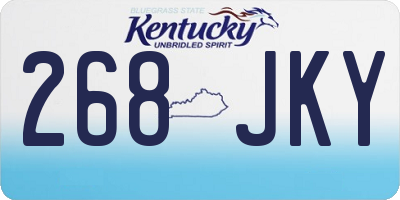 KY license plate 268JKY